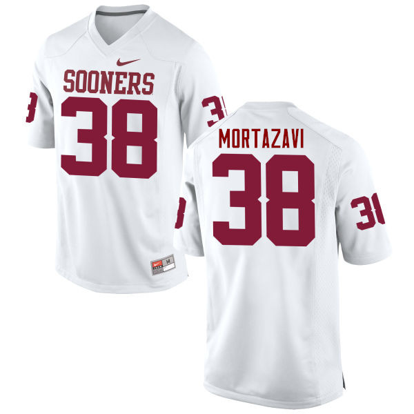 Men Oklahoma Sooners #38 Cameron Mortazavi College Football Jerseys Game-White